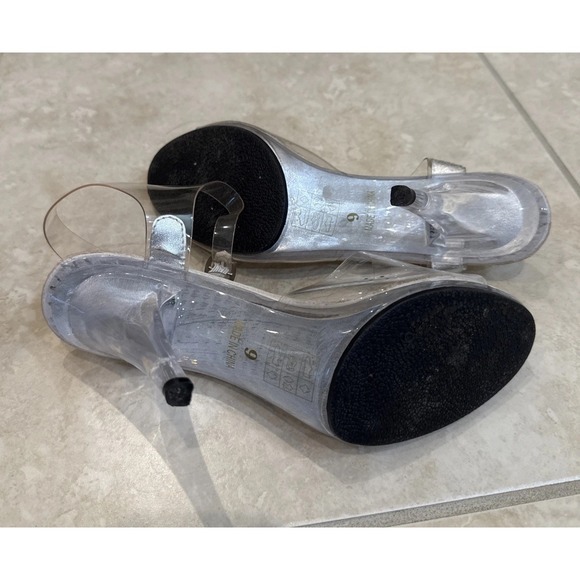 Ellie Clear Open Toe Clear High Heels Women Shoes Sz 9M NPC IFFB Shows Club - Picture 5 of 7